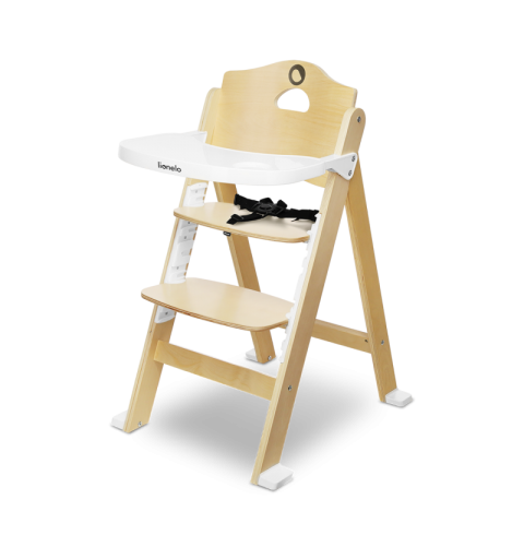 Lionelo Floris - Krzesełko do karmienia | White Natural